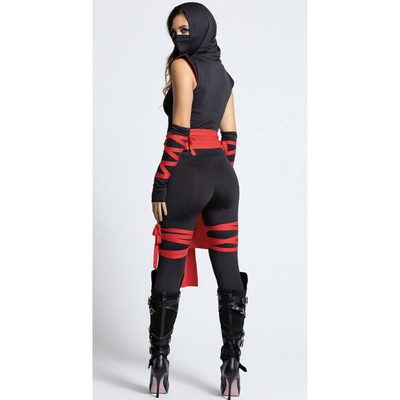 NWT Adult Deadly Ninja Jumpsuit Costume By Spirit Size Medium - Picture 2 of 8